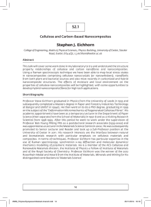 S2.1 Stephen J. Eichhorn Cellulose and Carbon-Based Nanocomposites