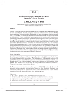 S4.4 L. Tao, B. Yang, Y. Zhao Multicomponent Click Reaction for Carbon