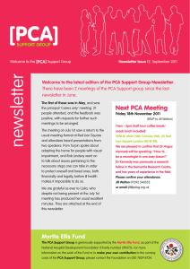 [ ] PCA Next PCA Meeting