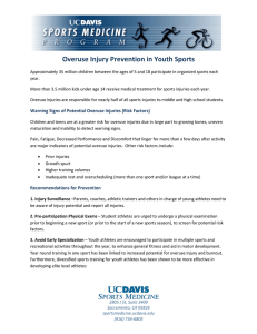 Overuse Injury Prevention in Youth Sports