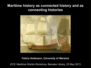 Maritime history as connected history and as connecting histories ECS: