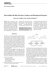Water-Soluble Nile Blue Derivatives: Syntheses and Photophysical Properties