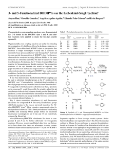 3- and 5-Functionalized BODIPYs via COMMUNICATION www.rsc.org/obc
