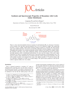 Synthesis and Spectroscopic Properties of Rosamines with Cyclic Amine Substituents