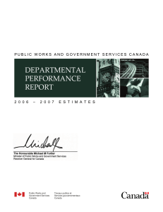 DEPARTMENTAL PERFORMANCE REPORT