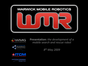 Presentation: mobile search and rescue robot 8 May 2009