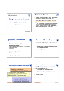 Component-based Software Recommended Reading