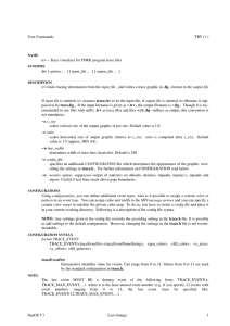 User Commands TRV ( 1 ) input file