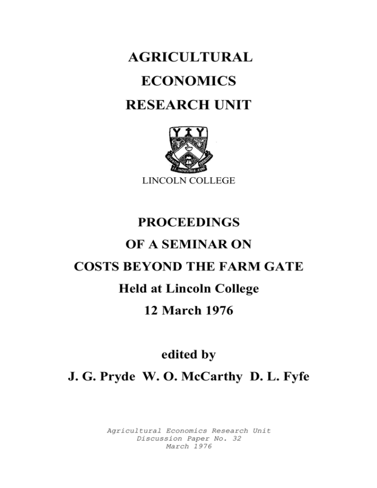 phd research proposal in agricultural economics