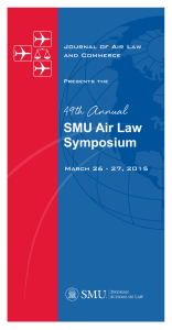 49th Annual SMU Air Law Symposium Journal of Air Law