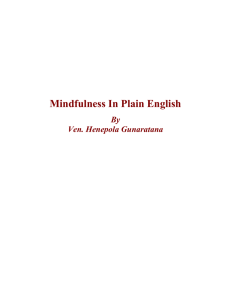 Mindfulness In Plain English By Ven. Henepola Gunaratana