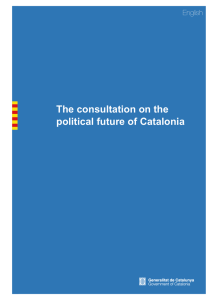 The consultation on the political future of Catalonia