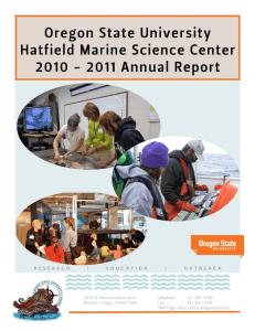 Oregon State University Hatfield Marine Science Center 2011 Annual Report 2010