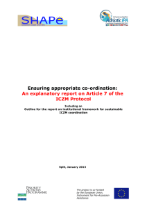 Ensuring appropriate co-ordination: An explanatory report on Article 7 of the