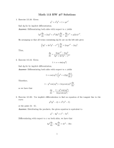 Math 113 HW #7 Solutions