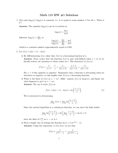 Math 115 HW #1 Solutions