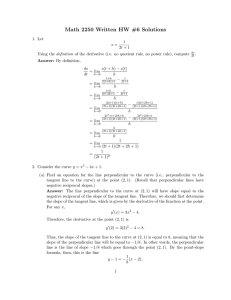 Math 2250 Written HW #6 Solutions