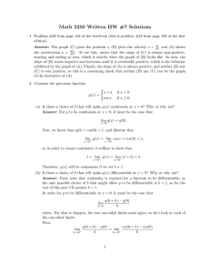 Math 2250 Written HW #7 Solutions