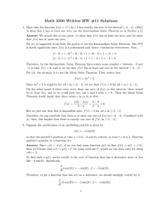 Math 2250 Written HW #11 Solutions