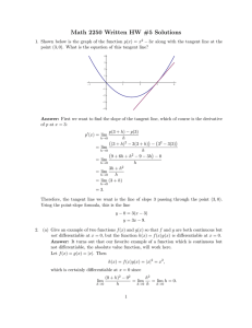 Math 2250 Written HW #5 Solutions