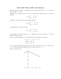 Math 2250 Written HW #10 Solutions