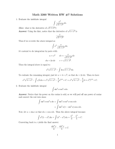 Math 2260 Written HW #7 Solutions