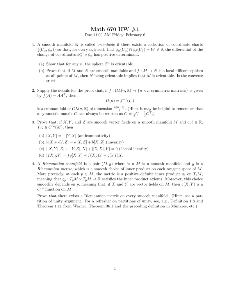 Math 670 Hw 1