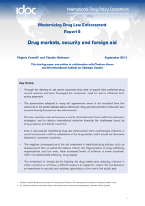 Drug markets, security and foreign aid Modernising Drug Law Enforcement Report 6