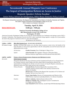 Seventeenth Annual Hispanic Law Conference Keynote Speaker: Felicia Escobar