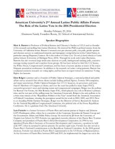 American University’s 2 Annual Latino Public Affairs Forum: Monday February 29, 2016