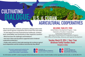 DIALOGUE: CULTIVATING U.S. &amp; CUBAN AGRICULTURAL COOPERATIVES