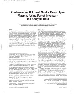 Conterminous U.S. and Alaska Forest Type Mapping Using Forest Inventory