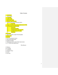 Table of Contents 1.  AFM/Bruker 2.  AFM/Asylum 3.  CombiFlash