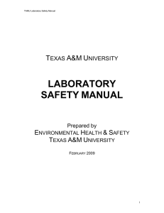 LABORATORY SAFETY MANUAL