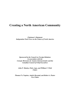 Creating a North American Community