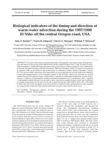 Biological indicators of the timing and direction of