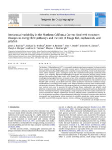 Interannual variability in the Northern California Current food web structure: