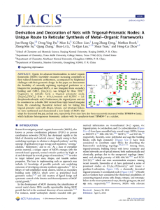 Derivation and Decoration of Nets with Trigonal-Prismatic Nodes: A −Organic Frameworks