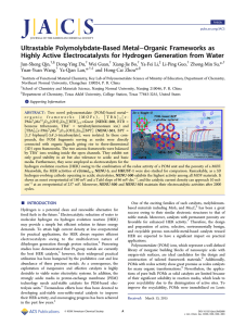 −Organic Frameworks as Ultrastable Polymolybdate-Based Metal
