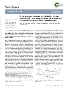 Unusual preservation of polyhedral molecular evident desymmetrization in ligand design†