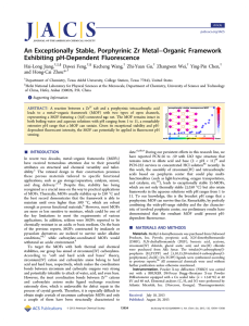 −Organic Framework An Exceptionally Stable, Porphyrinic Zr Metal Exhibiting pH-Dependent Fluorescence Hai-Long Jiang,
