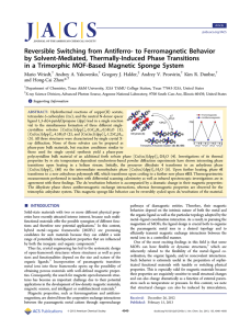 Reversible Switching from Antiferro- to Ferromagnetic Behavior