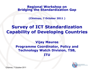 Survey of ICT Standardization Capability of Developing Countries