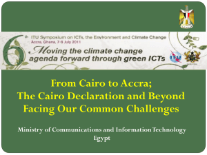 From Cairo to Accra; The Cairo Declaration and Beyond