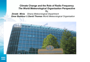 Climate Change and the Role of Radio Frequency By Zinede  Minia