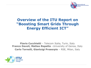 Overview of the ITU Report on “Boosting Smart Grids Through Flavio Cucchietti