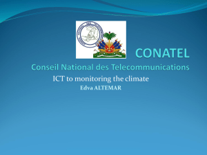 ICT to monitoring the climate Edva ALTEMAR