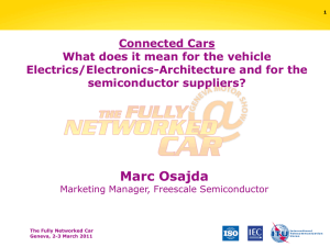 Connected Cars What does it mean for the vehicle semiconductor suppliers?