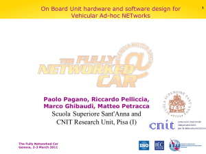 CNIT Research Unit, Pisa (I) Paolo Pagano, Riccardo Pelliccia,