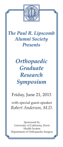 Orthopaedic Graduate Research Symposium